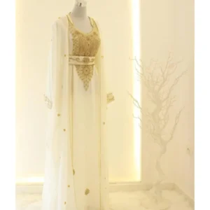 White-Zari-Hand-Beaded-Luxurious-Moroccan-Kaftan-Jacket-style (1)