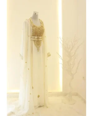 White-Zari-Hand-Beaded-Luxurious-Moroccan-Kaftan-Jacket-style (1)