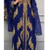 Handcrafted Zari Work Moroccan Dubai Kaftan