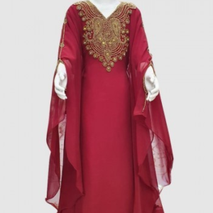 Beautiful Kids Kaftan for Girls Embellished with Zari Work (1)