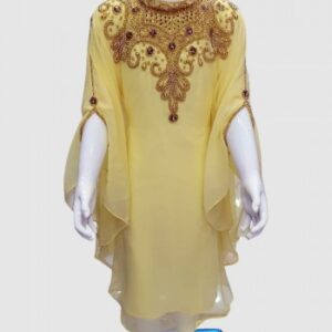 Elegant Kids Kaftan Dress – Hand-Beaded Girls Caftan for All Ages