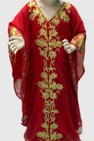 Red Girls Caftan Dress for Ramadan – Stunning Kids Kaftan