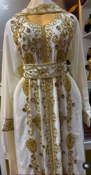 Royal White Moroccan Kaftan