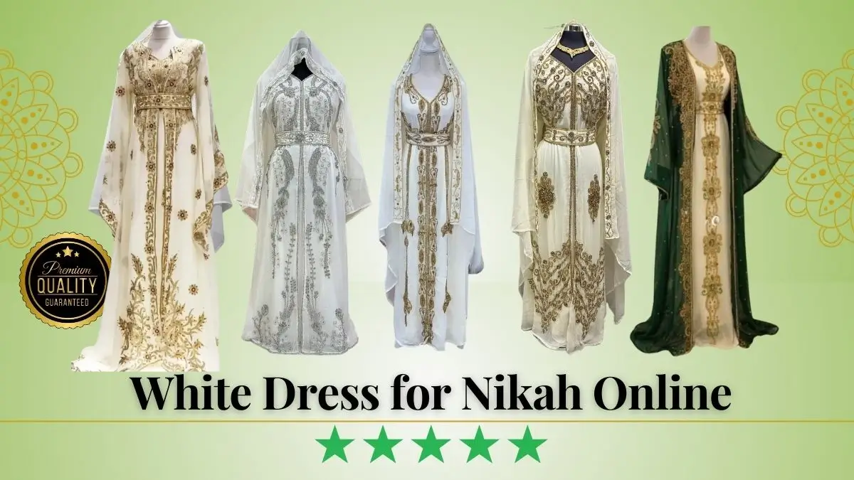 White dress for nikah online