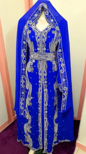 Hand Embroidered Moroccan Kaftan