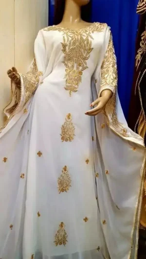 Aari Embroidered Kaftan Dress (10)