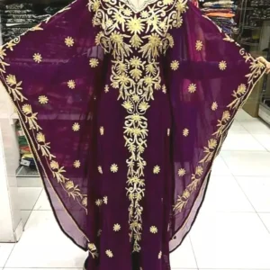 Aari Embroidered Kaftan Dress (2)