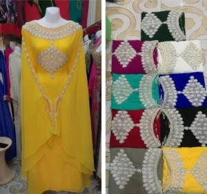 Aari Embroidered Kaftan Dress (8)