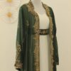 Green and White Embroidered Kaftan Jacket (30)