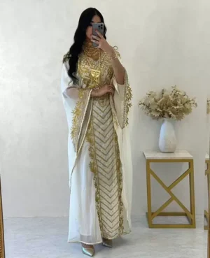 Gold Embroidered Kaftan (1)