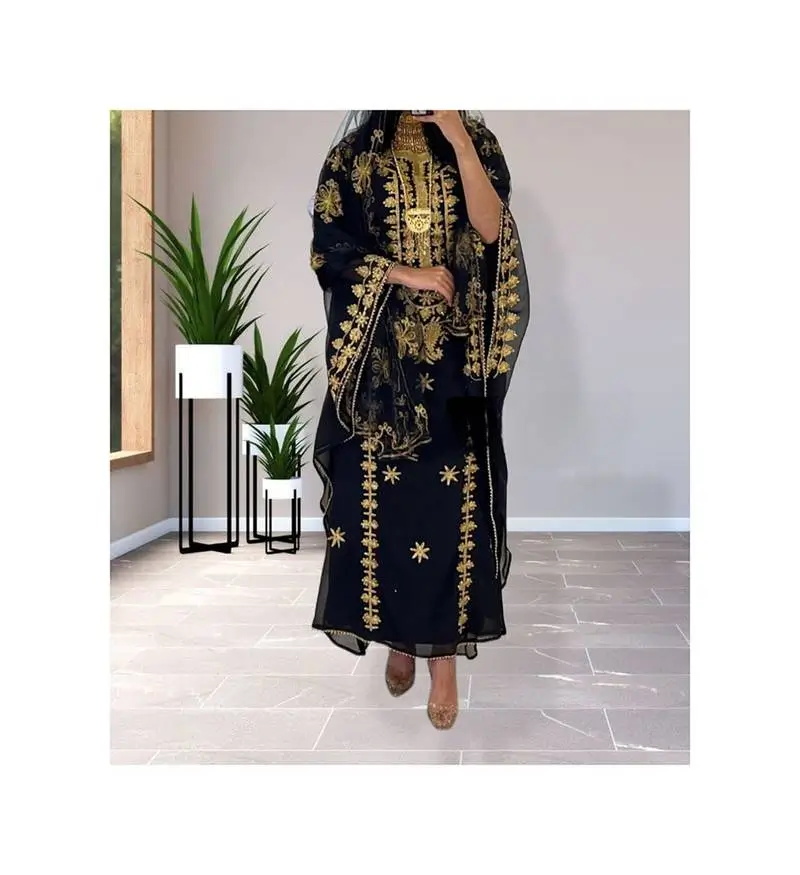 Gold Embroidered Kaftan (43)