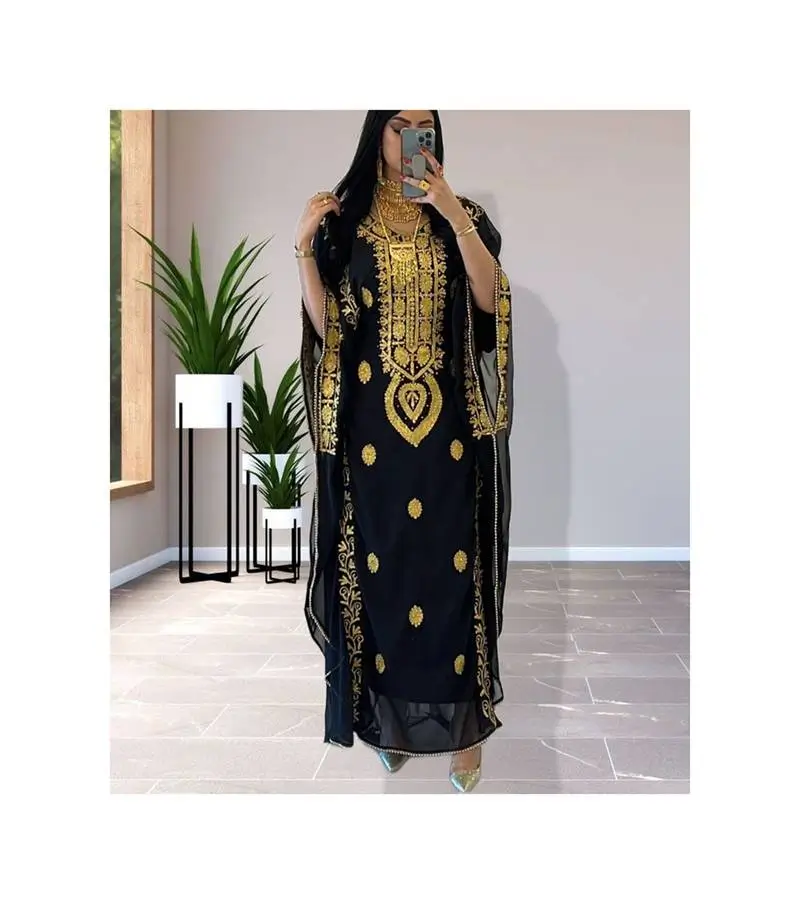 Gold Embroidered Kaftan (52)