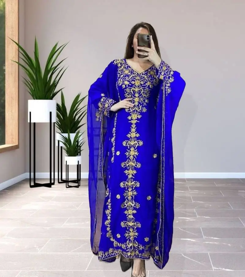 Gold Embroidered Kaftan (66)