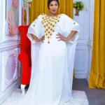 White and Gold Kaftan for Eid Bridal Nikkah Dress (1)