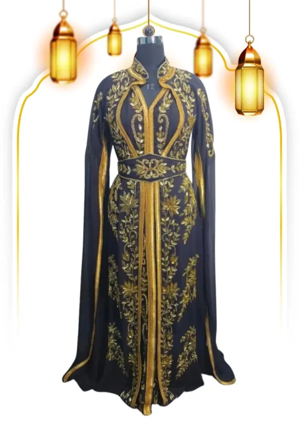 Black Moroccan Kaftan 2025 (2)