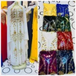Colorful Kaftans with Golden Embroidery