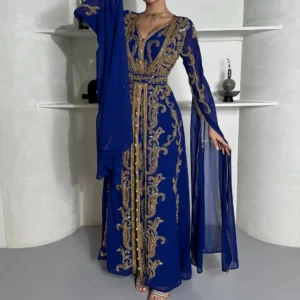 Royal Blue Kaftan (1)