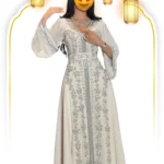 White Embroidered Kaftan (1)