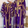 Elegant Moroccan Thob Kaftan Dress for Eid and Ramadan – Modern Floor-Length Takchita Party Wear for Women (1)