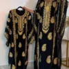 Elegant Moroccan Thob Kaftan Dress for Eid and Ramadan – Modern Floor-Length Takchita Party Wear for Women (2)