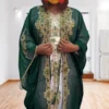 Moroccan Dubai Kaftan, Hand-Beaded Arabic Abaya, Floor-Length Party Wear Maxi, Elegant Farasha Wedding Gown, Stylish Beach Jalabiya, Mother’s Gift Dress (1)
