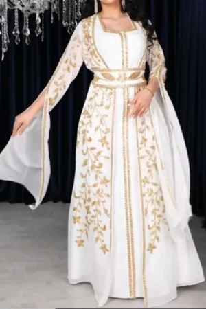 White Moroccan Kaftan