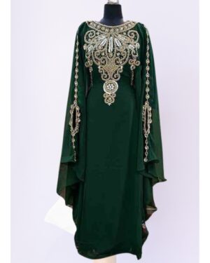 Dark green with gold and silver embroidery (1)