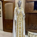 Embroidered Moroccan bridal kaftan gown (1)