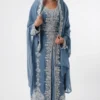 Sky Blue Moroccan Wedding Kaftan fo Women (1)
