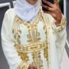 White Moroccan bridal kaftan (2)
