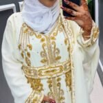 White Moroccan bridal kaftan (2)