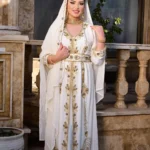White Takchita Moroccan Caftan Dress