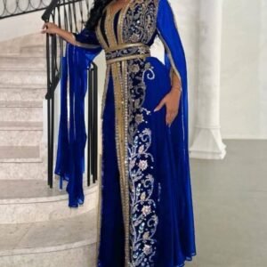 royal blue moroccan caftan dress (1)
