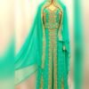sea green moroccan nikkah kaftan (1)
