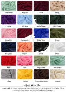 Colors Chart - African Attire Shop