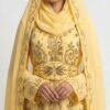 yellow UK caftan with gold embroidery (2)